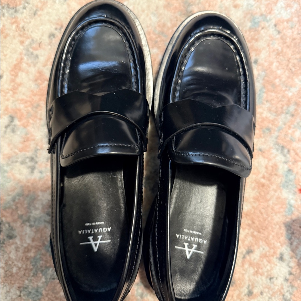 Aquazzura Black Women's Loafers